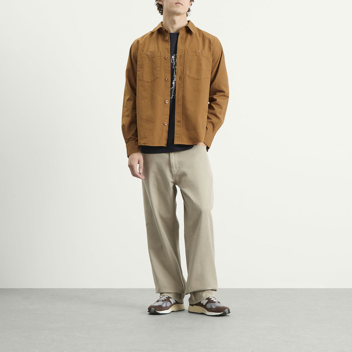Norse Projects Men's Algot Cotton Ripstop Relaxed Shirt in Duck