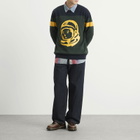Billionaire Boys Club Men's Astro Panelled Knit Jumper in Dark Green