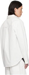 Jil Sander Off-White Button-Up Denim Shirt