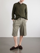 Orlebar Brown - Giles Linen Shirt - Green