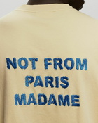 Drôle De Monsieur Le T Shirt Slogan Yellow - Mens - Shortsleeves