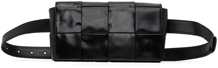 Photo: Bottega Veneta Black Paper Cassette Belt Bag