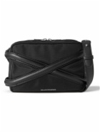 Alexander McQueen - Harness Faux Leather-Trimmed Canvas Messenger Bag - Black