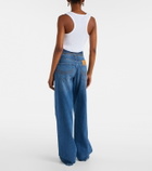 Jean Paul Gaultier Ribbed-knit cotton jersey bra top