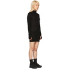 Boris Bidjan Saberi Black Rib Turtleneck Dress
