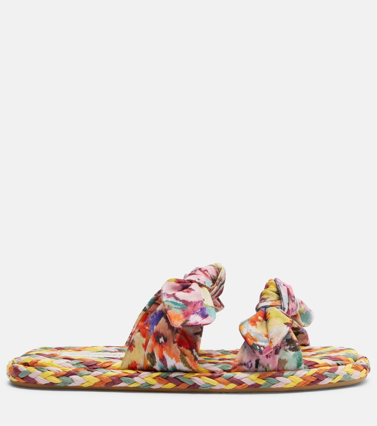 Zimmermann Carousel printed espadrille slides