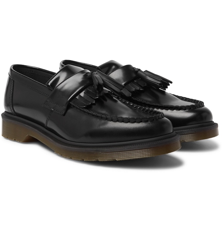 Photo: Dr. Martens - Adrian Polished-Leather Tasselled Loafers - Black