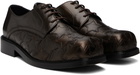 Stefan Cooke Brown Star Square Toe Derbys
