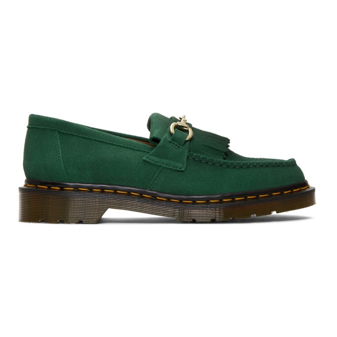Photo: Dr. Martens Green United Arrows Edition Suede Snaffle Loafers