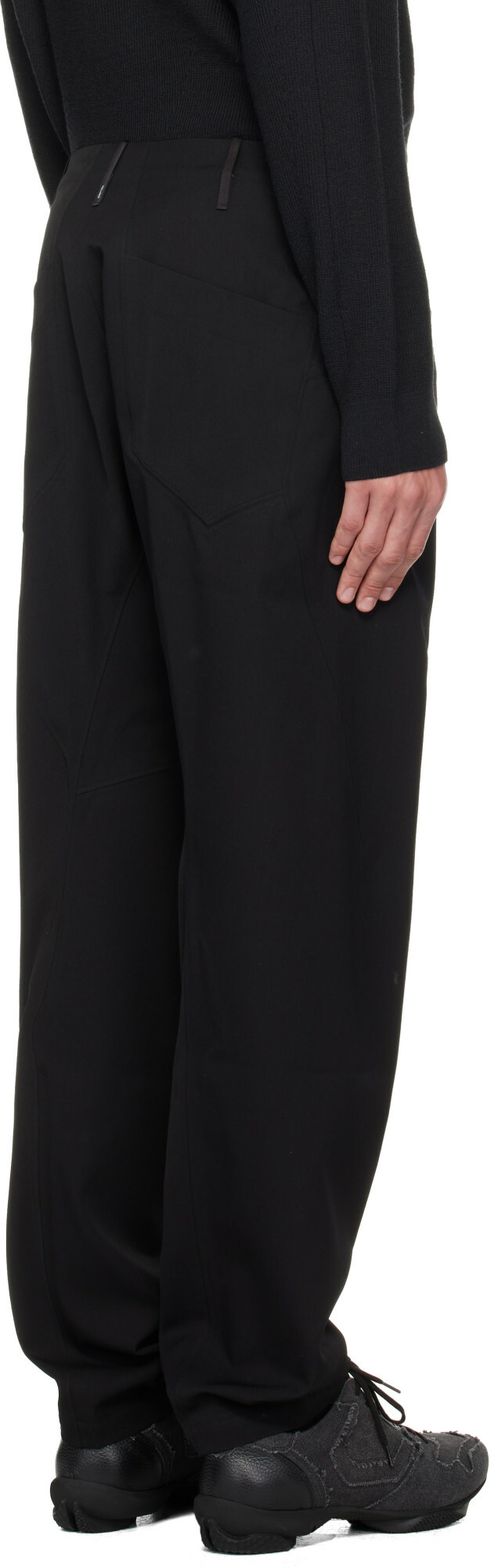 Veilance Black Voronoi Wool Trousers