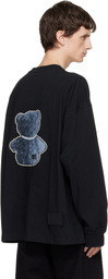 We11done Black Pearl Necklace Teddy Long Sleeve T-shirt