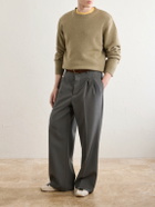 A.P.C. - Edmond Logo-Intarsia Wool Sweater - Neutrals