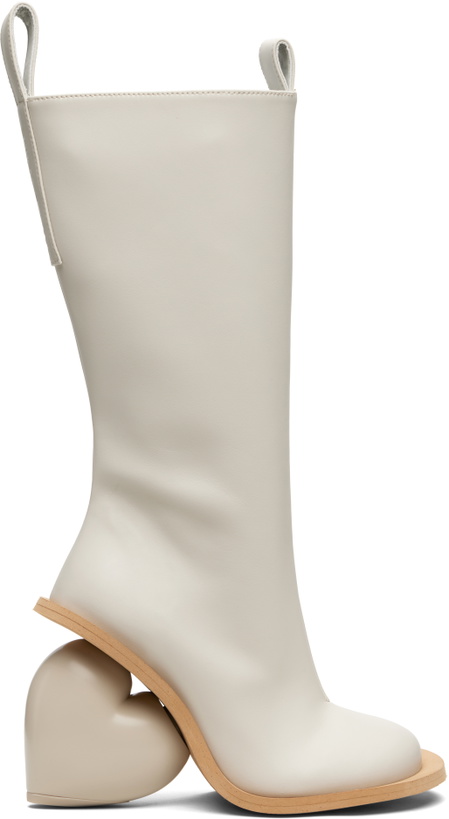Photo: YUME YUME SSENSE Exclusive Off-White Love Tall Boots