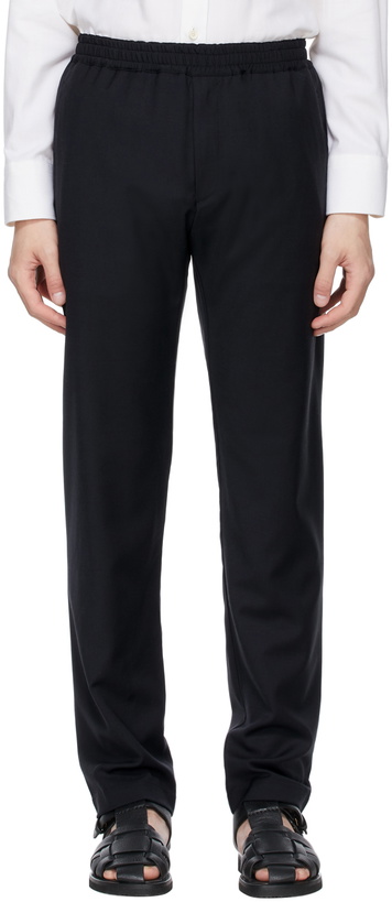 Photo: The Row Navy Wool Josh Trousers