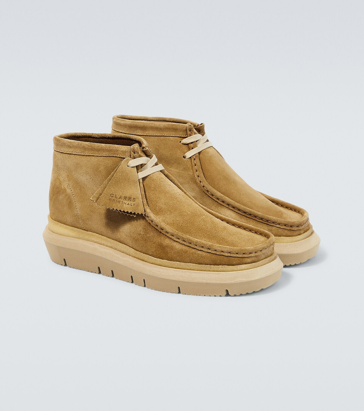 Sacai x Clarks Hybrid Wallabee suede boots Sacai