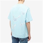 3.Paradis Men's Singing Doves T-Shirt in Sky Blue