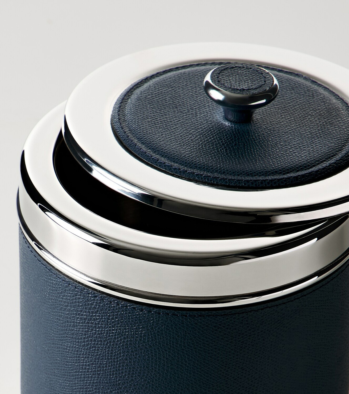 Giobagnara Ocean Small steel and leather ice bucket