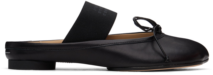 Photo: MM6 Maison Margiela Black Anatomic Slippers