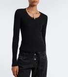 Isabel Marant Selenie ribbed-knit silk and cotton sweater
