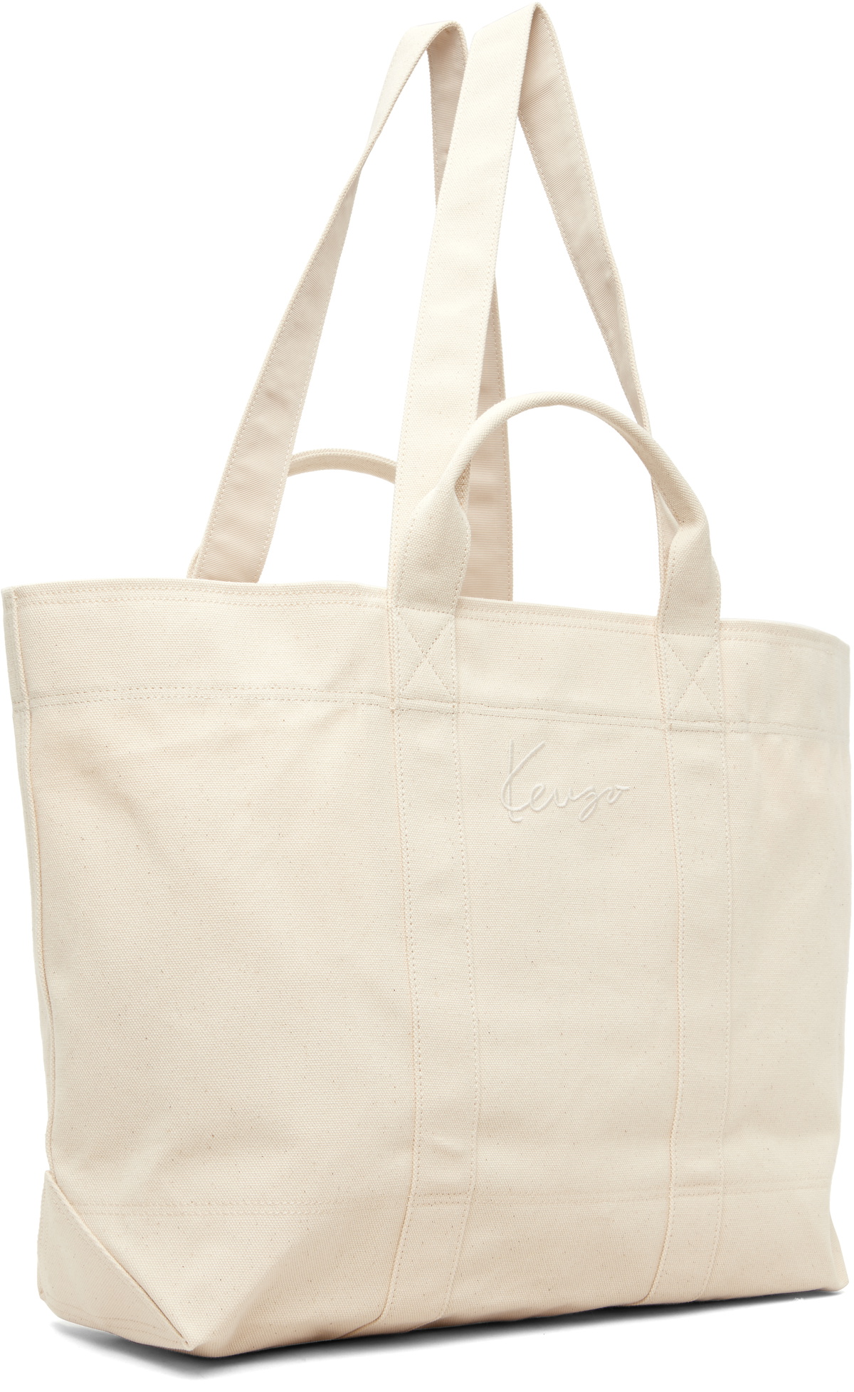 Kenzo Off-White Kenzo Paris 'KENZO Cartoon' Large Tote