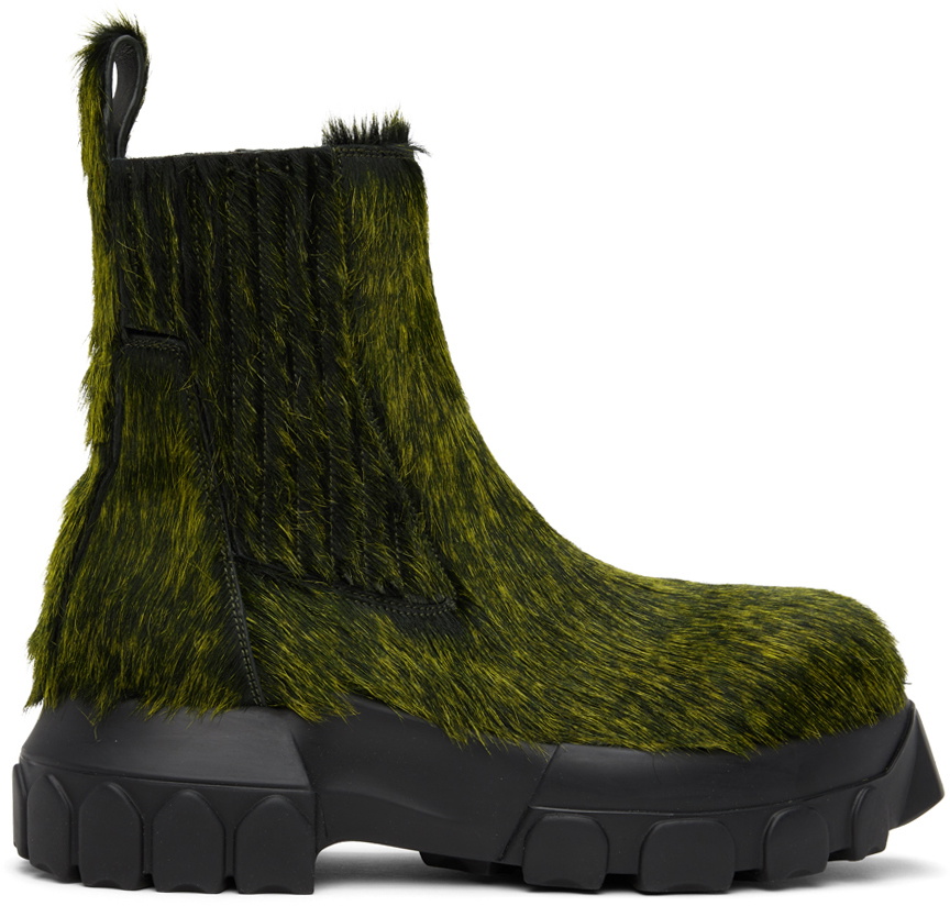 Rick Owens Green Beatle Bozo Tractor Boots Rick Owens