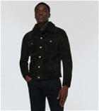 Tom Ford Shearling-trimmed suede jacket