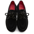 Molly Goddard Black Suede Triple Creepers