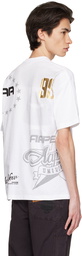 AAPE by A Bathing Ape White Printed T-Shirt