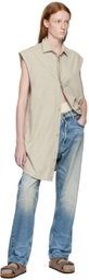 Essentials Gray Sleeveless Shirt