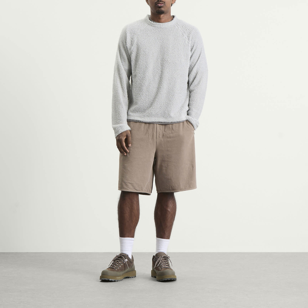 Hiking Patrol Men's Orbit Jersey Shorts in Walnut