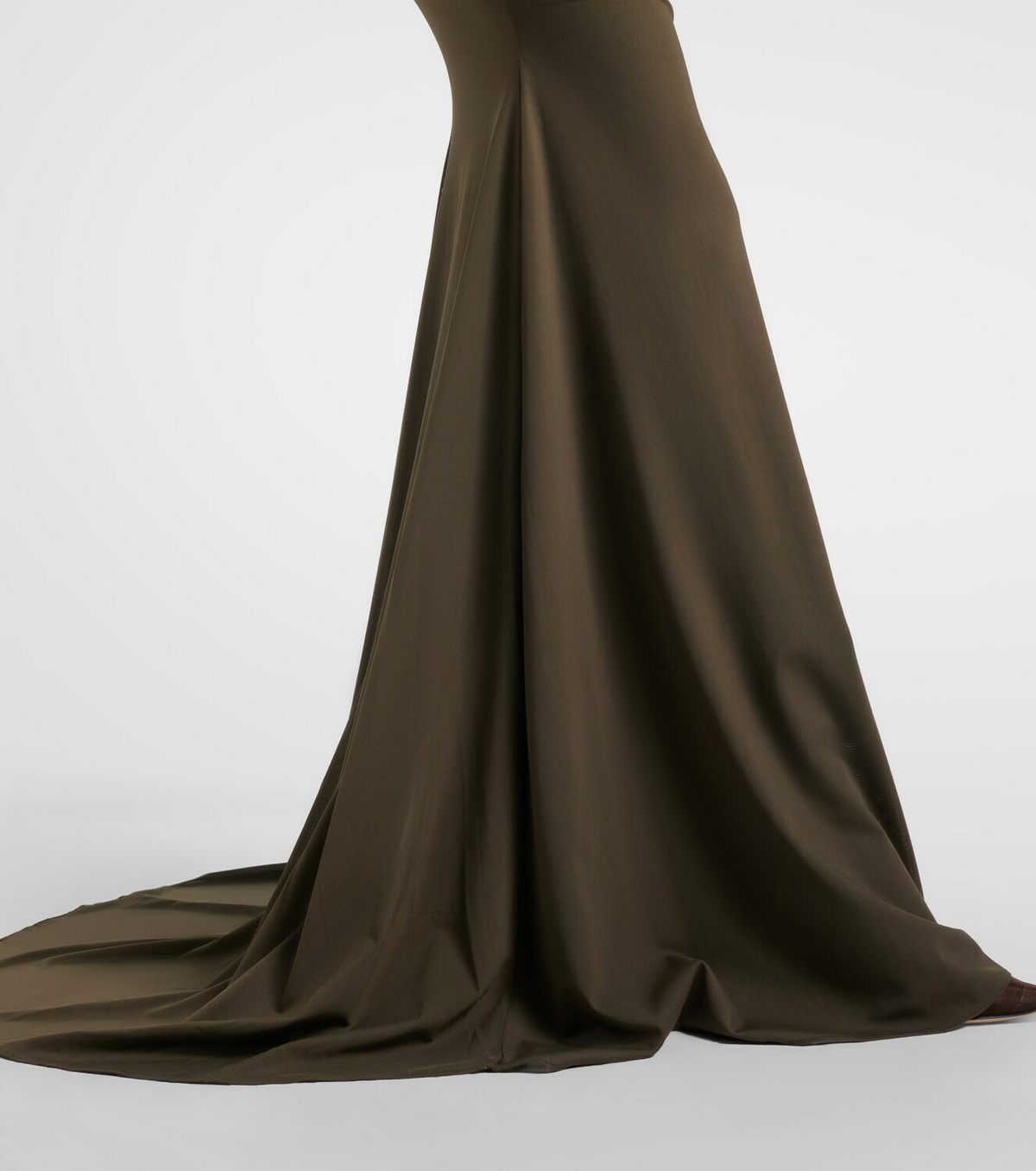 Alex Perry Satin-trimmed gown