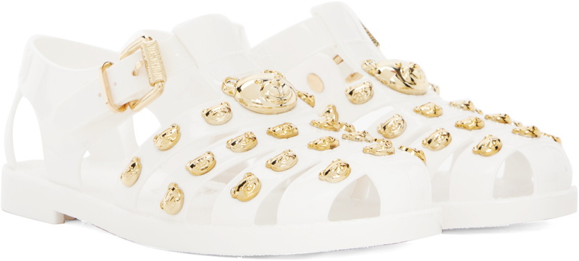 【関税込み】Moschino ピンク Teddy Studs ヒールサンダル Moschino: ピンク Teddy Studs ヒールサンダル | SSENSE 日本