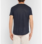 Orlebar Brown - OB-T Slim-Fit Slub Linen-Jersey T-Shirt - Men - Navy