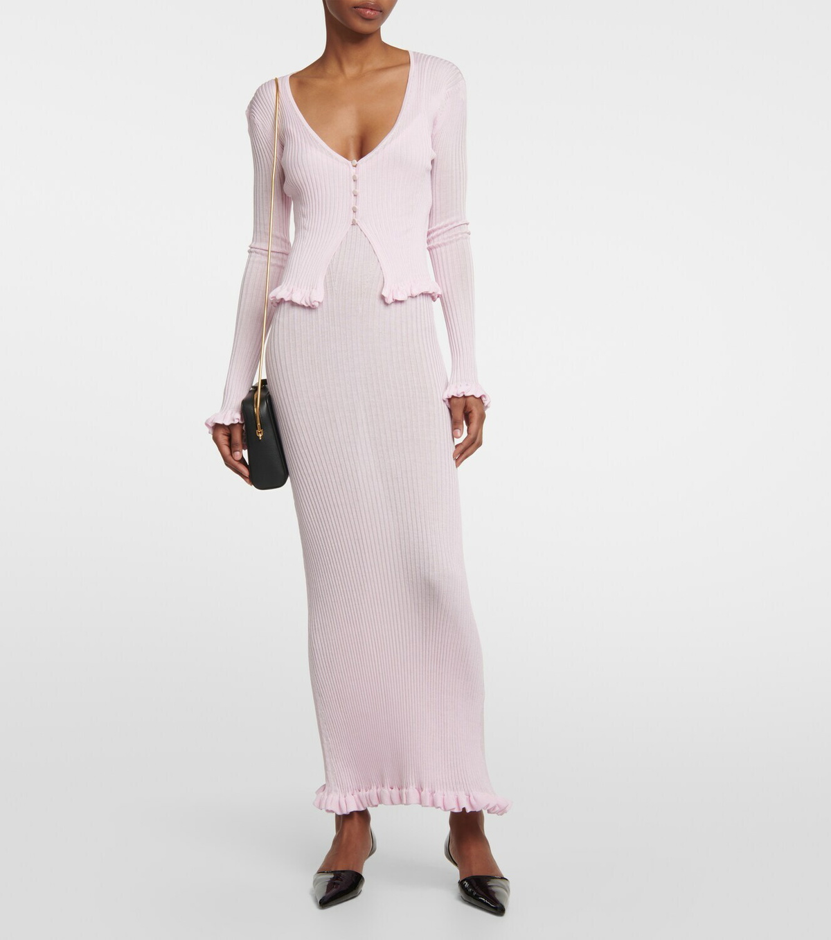 tiered midi cocktail dress Baltic Born Womens Odette Tiered Dress | Black + White
