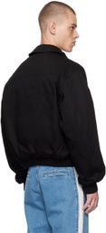 Stefan Cooke Black Souvenir Bomber Jacket