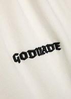 God Made Logo-embroidered Cotton T-shirt White