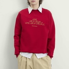 Drôle de Monsieur Men's Drole De Monsieur The Best Club Script Logo Sweatshirt in Red