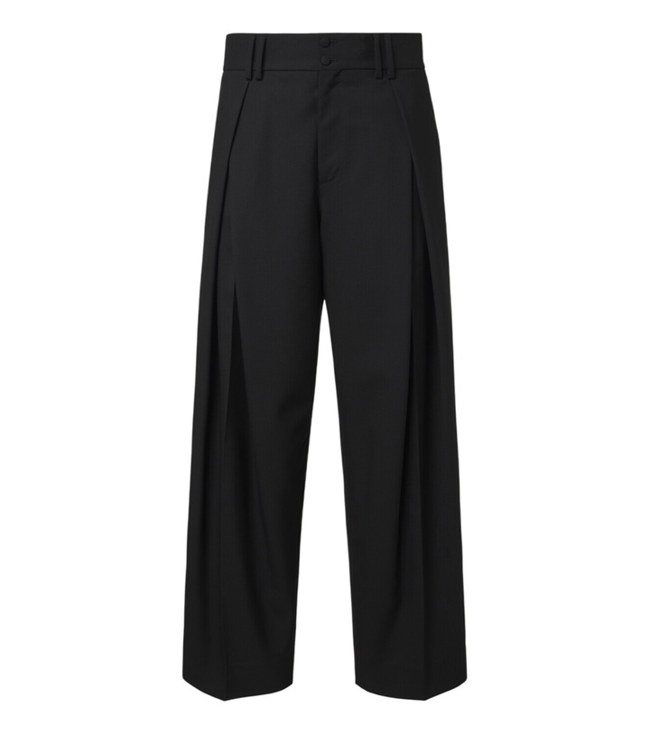 Photo: Dolce&Gabbana Pleated wool wide-leg pants