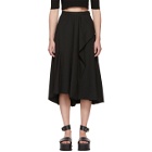 3.1 Phillip Lim Black Side Ruffle Skirt