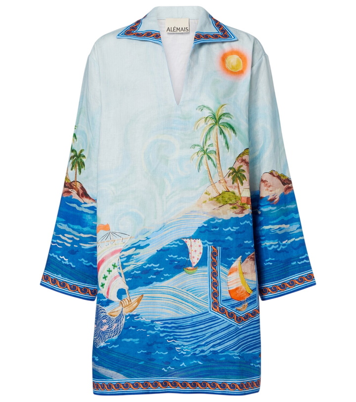 Photo: Alémais Island printed linen minidress