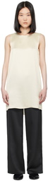 LESET Off-White Barb Minidress