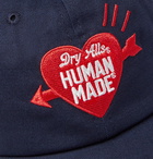 Human Made - Logo-Embroidered Cotton-Twill Baseball Cap - Blue