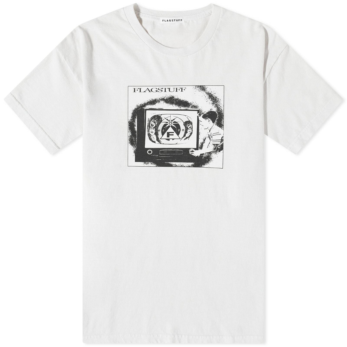 Photo: Flagstuff Men's TV T-Shirt in White