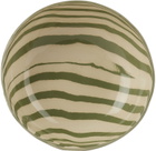 Henry Holland Studio Green & White Stripe Small Bowl
