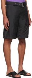 Jil Sander Black Nylon Shorts