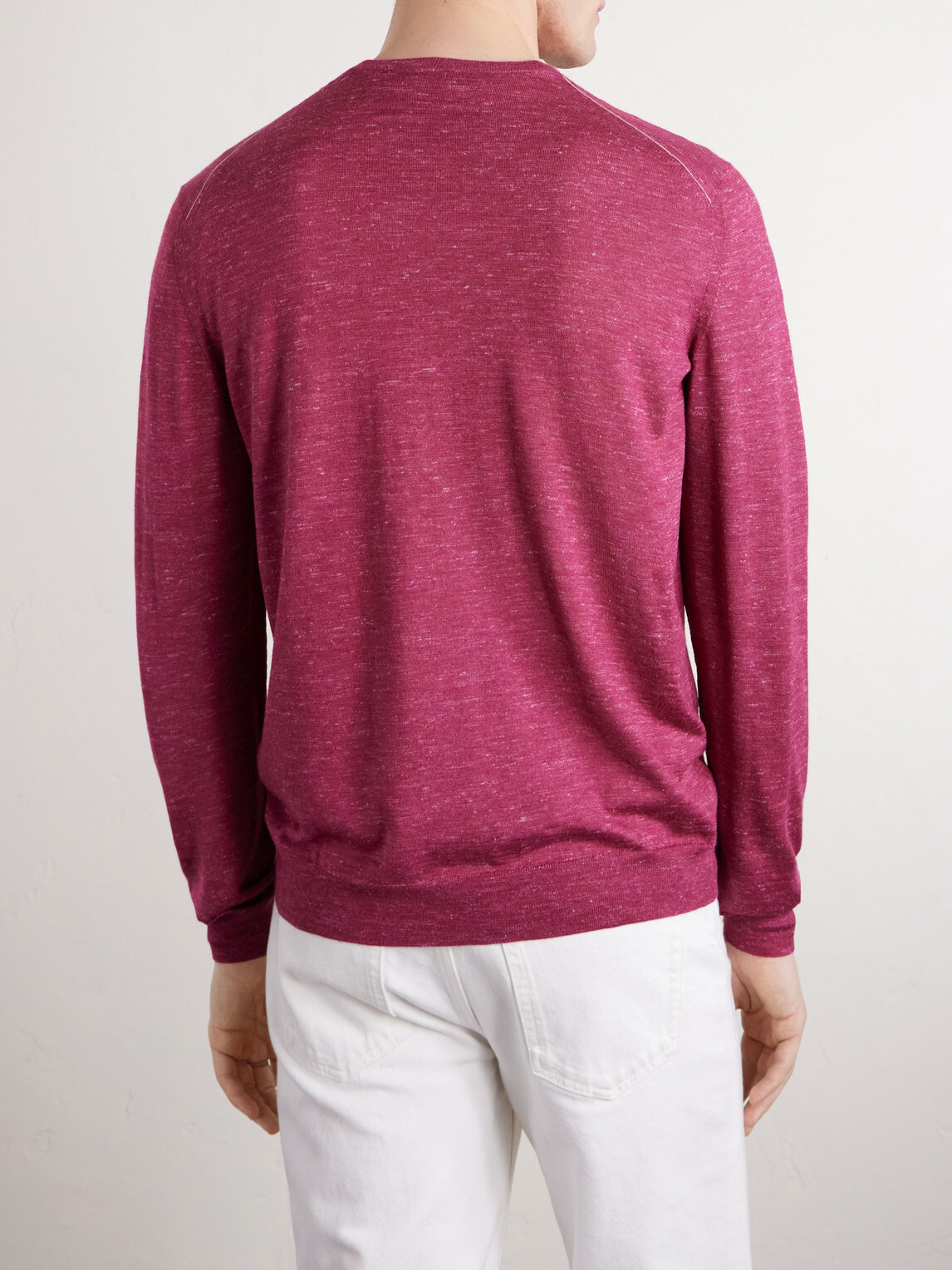 Zegna - Silk, Cashmere and Linen-Blend Sweater - Pink