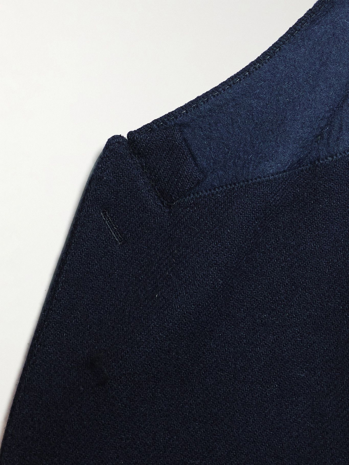 MP Massimo Piombo - Helmut Double-Breasted Virgin Wool Blazer - Blue