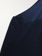 MP Massimo Piombo - Helmut Double-Breasted Virgin Wool Blazer - Blue