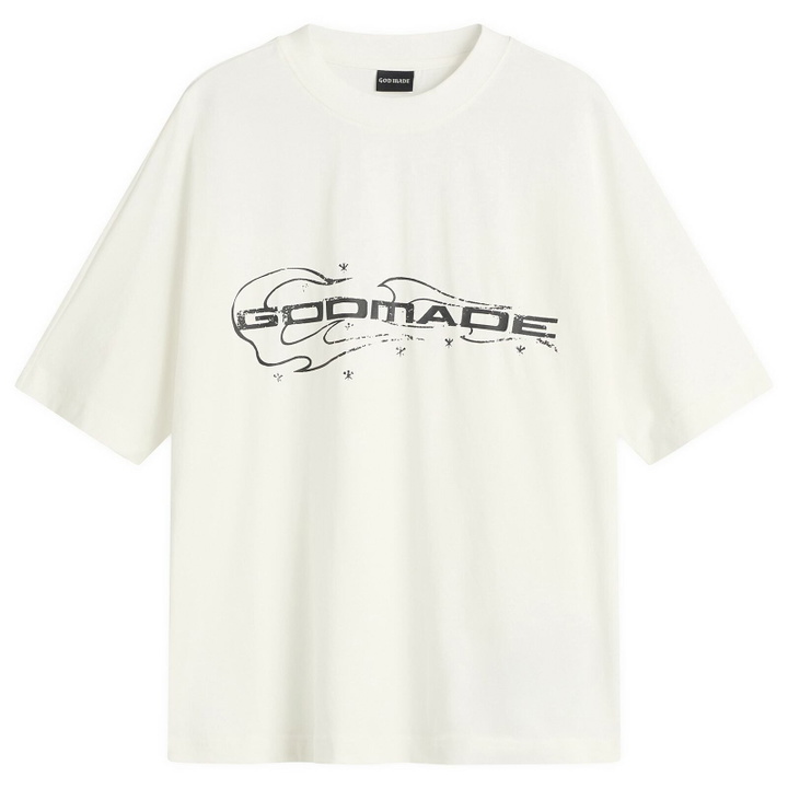 Photo: God Made Men's Spark Fire GM T-Shirt in White