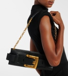 Balmain Anthem leather clutch